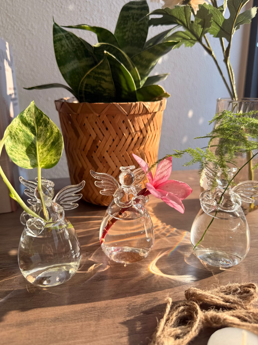 Handmade Angel Glass Vases🪽🤍