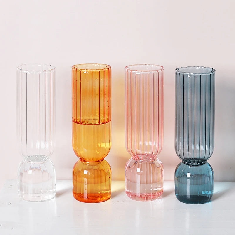 Flower Glass Mini Vases (set of 4)