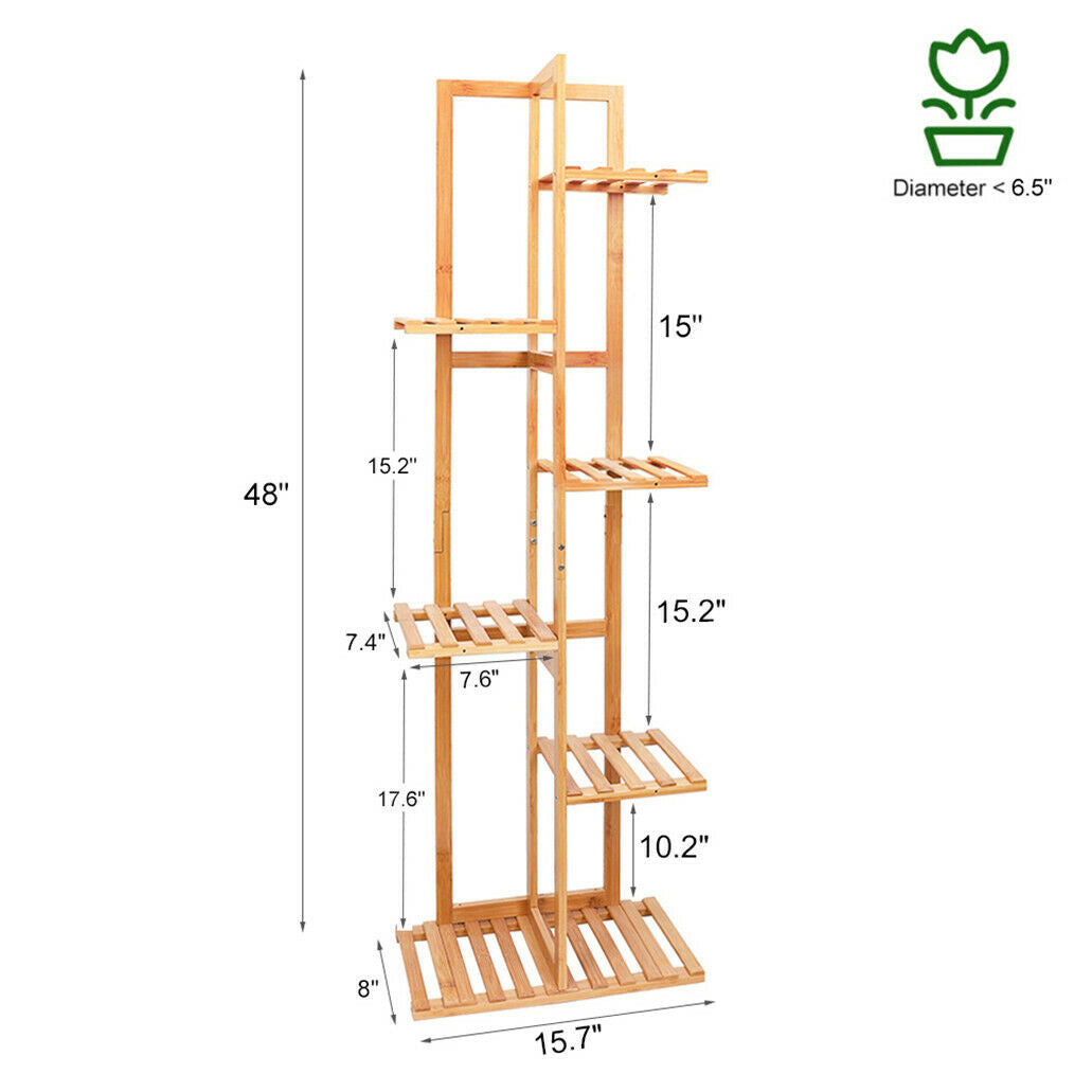 Bamboo Plant Rack