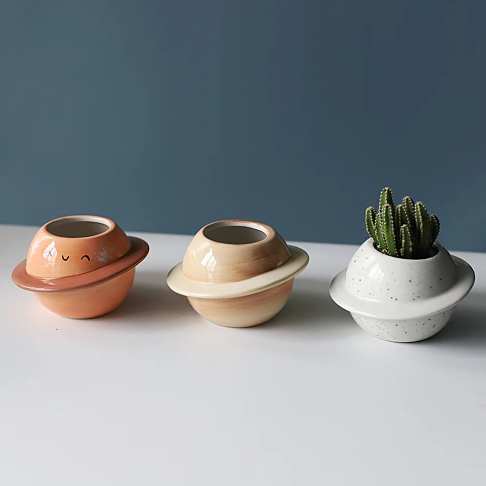 Planet Succulent Ceramic Planter