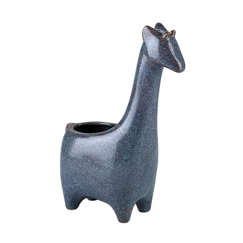 Giraffe Ceramic Planter