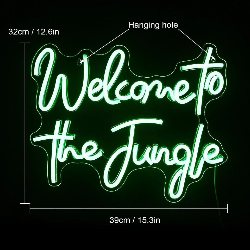 "Welcome to the jungle" LED Light