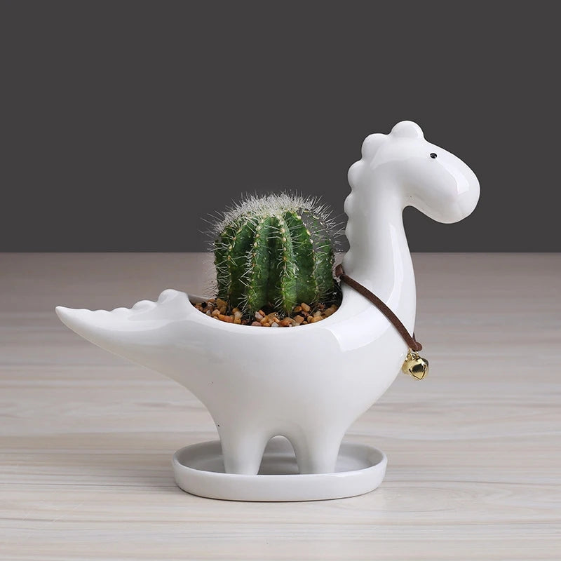 Dino Succulent Ceramic Planter