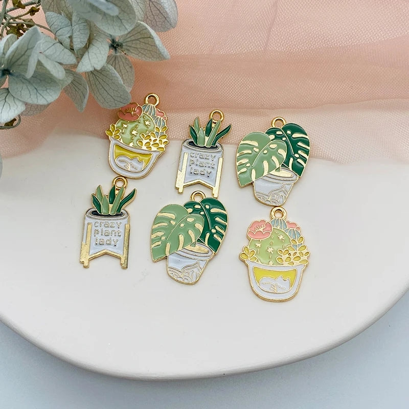 Plant lover pendants (10 pcs)