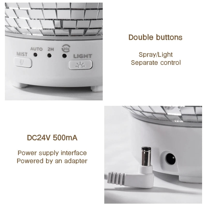 Disco Ball Rotary Diffuser Humidifier