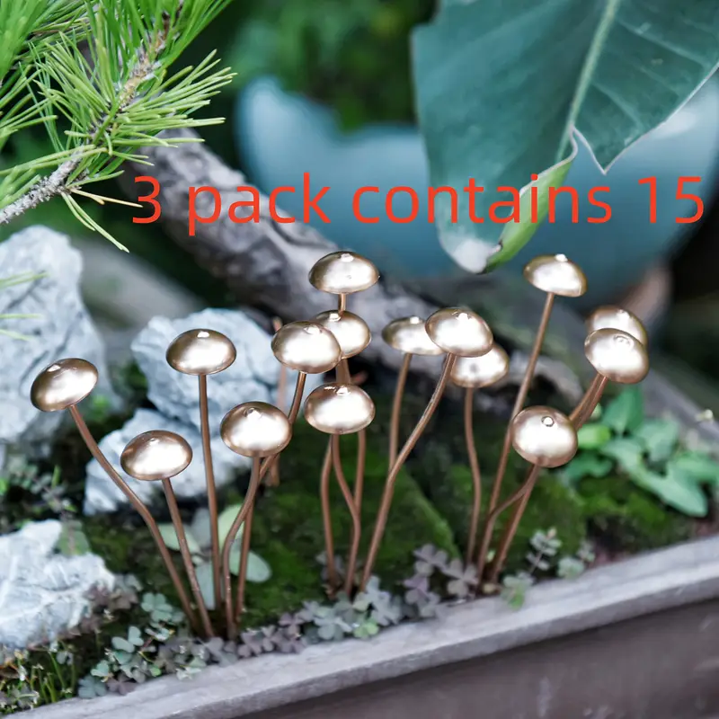 Decorative Mushroom Stakes (Set of 3)