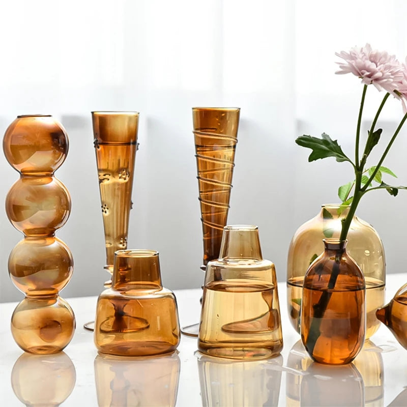 Amber Propagation Vases