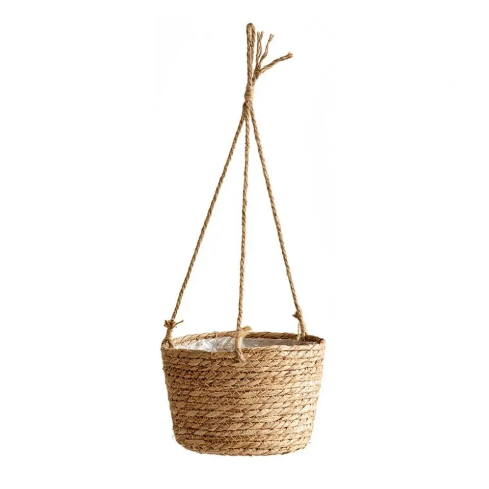 Woven hanging planters (set of 3)