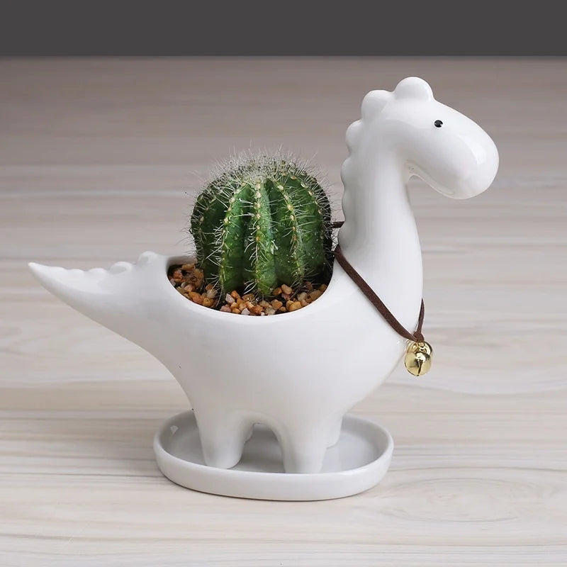 Dino Succulent Ceramic Planter