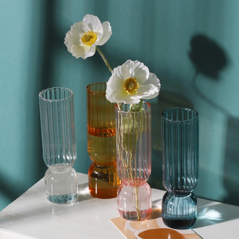 Flower Glass Mini Vases (set of 4)