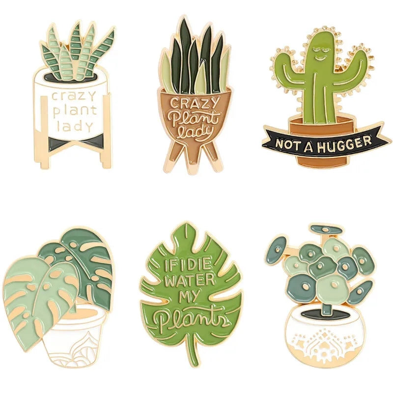 Plant lover pin collection (6 pcs)