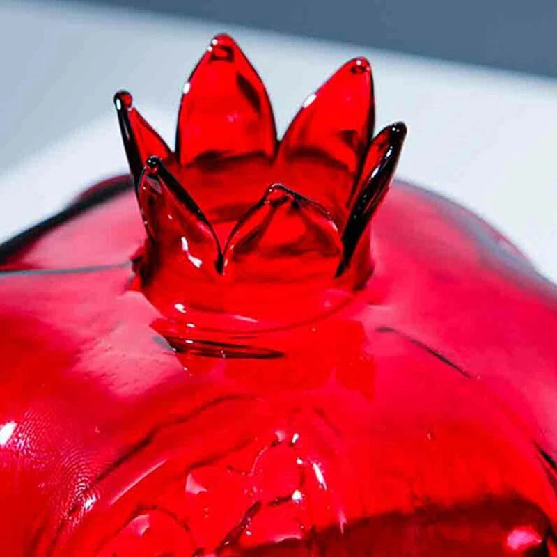 Pomegranate glass vase