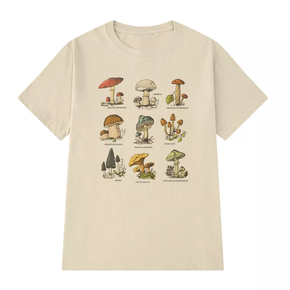 Mushroom cotton t-shirt