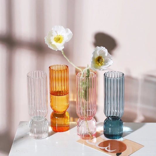 Flower Glass Mini Vases (set of 4)