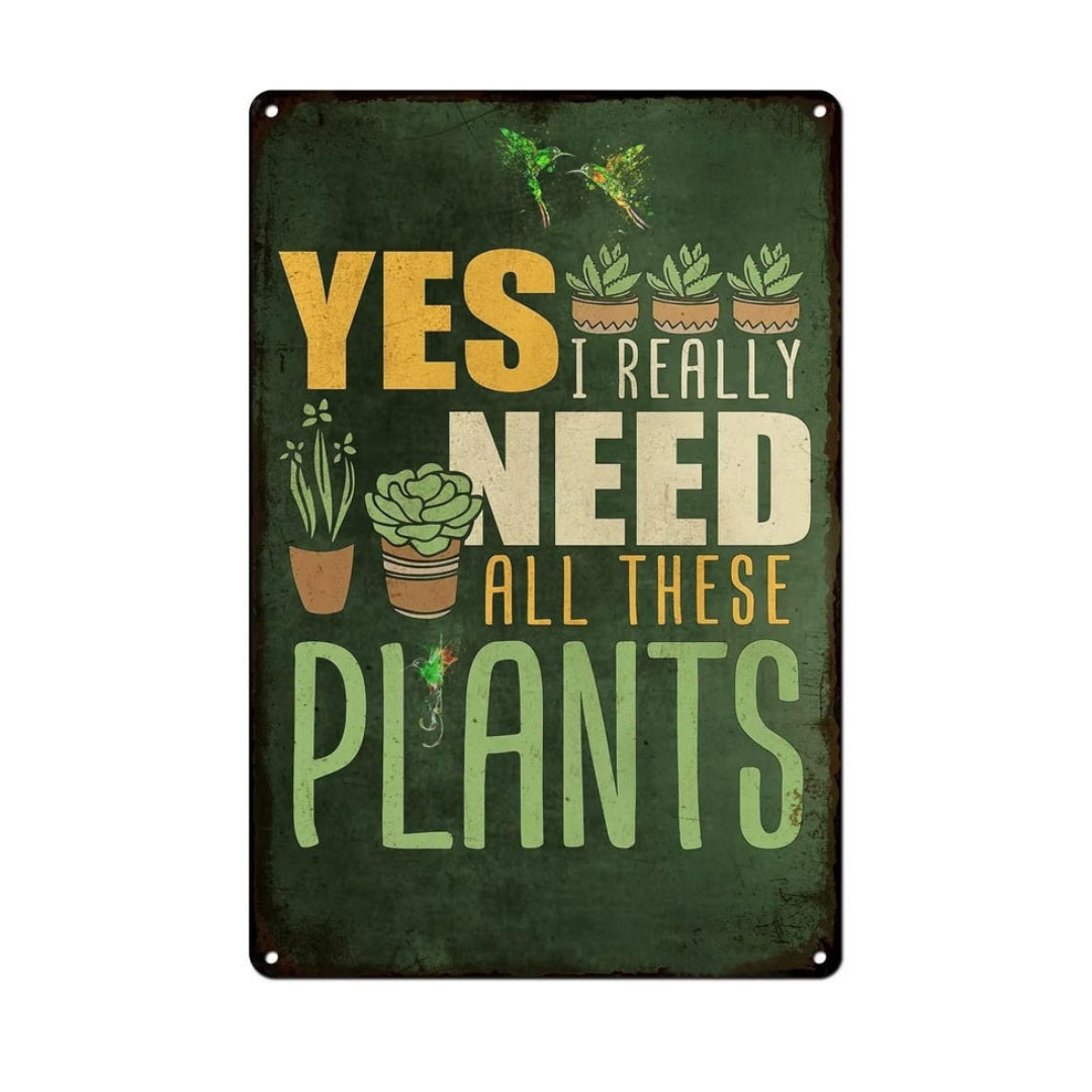 Vintage Plant Lover Sign