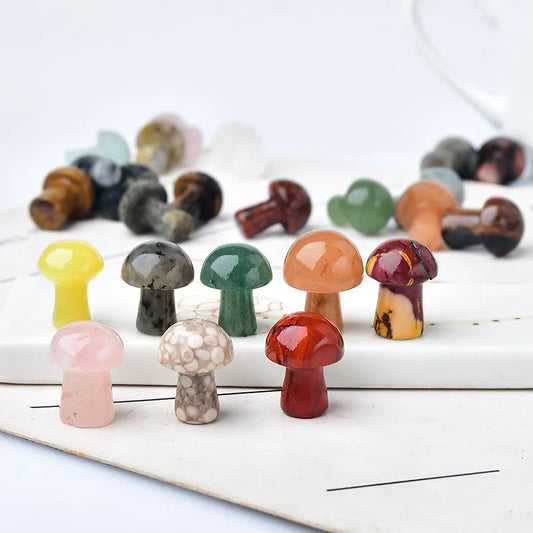 Natural Crystal Mushrooms