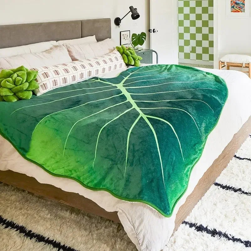 Super Soft Giant Leaf Blanket