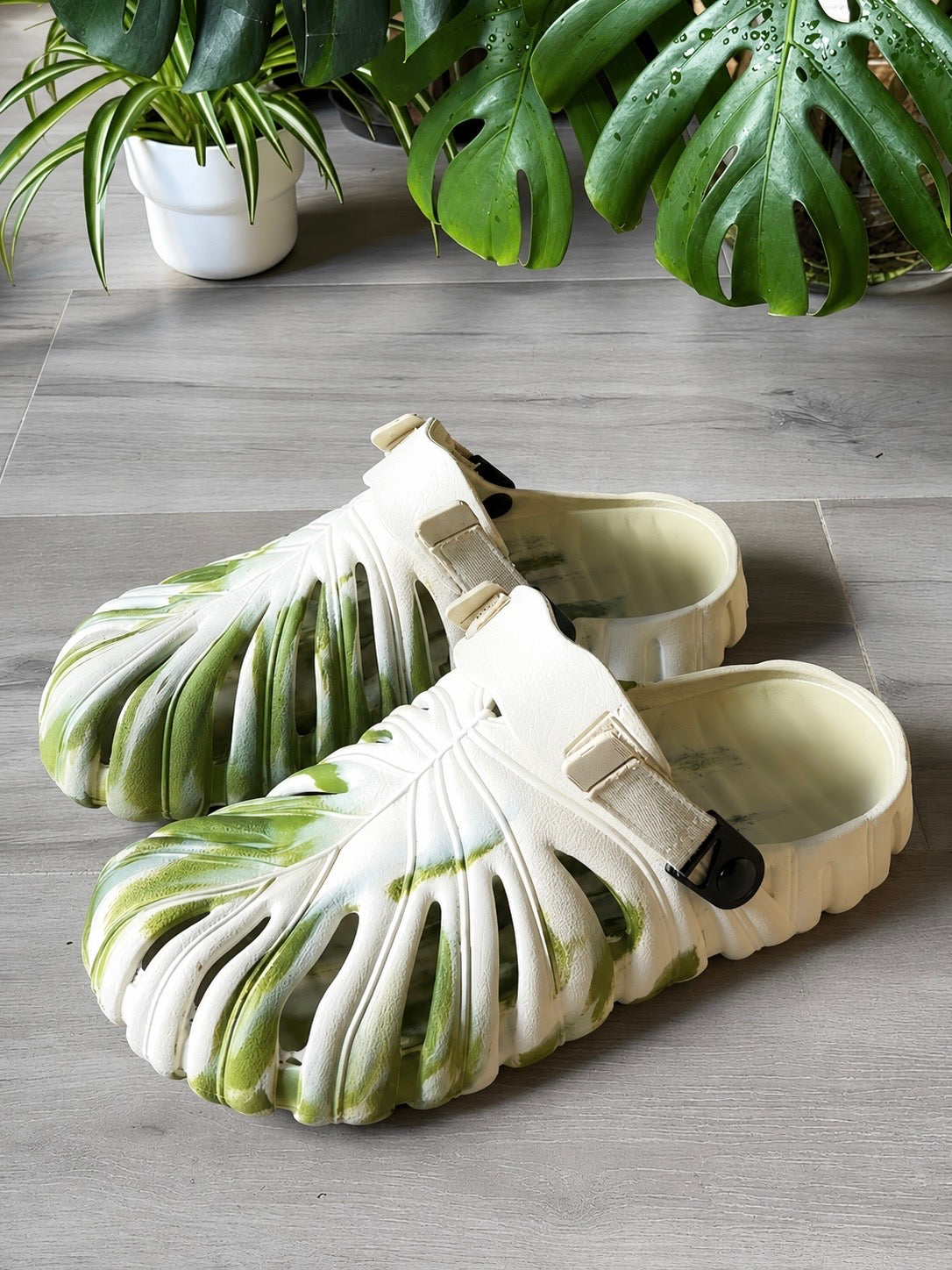 Variegated Monstera Shoes