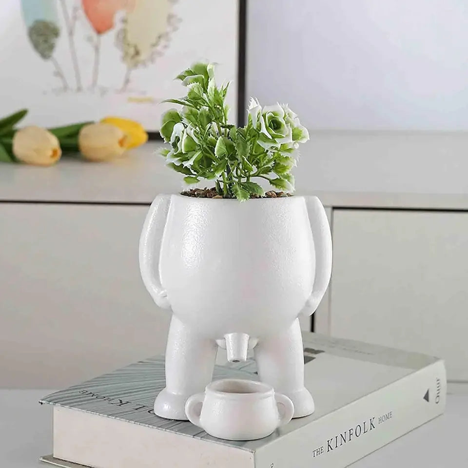 Peeing Boy Succulent Pot