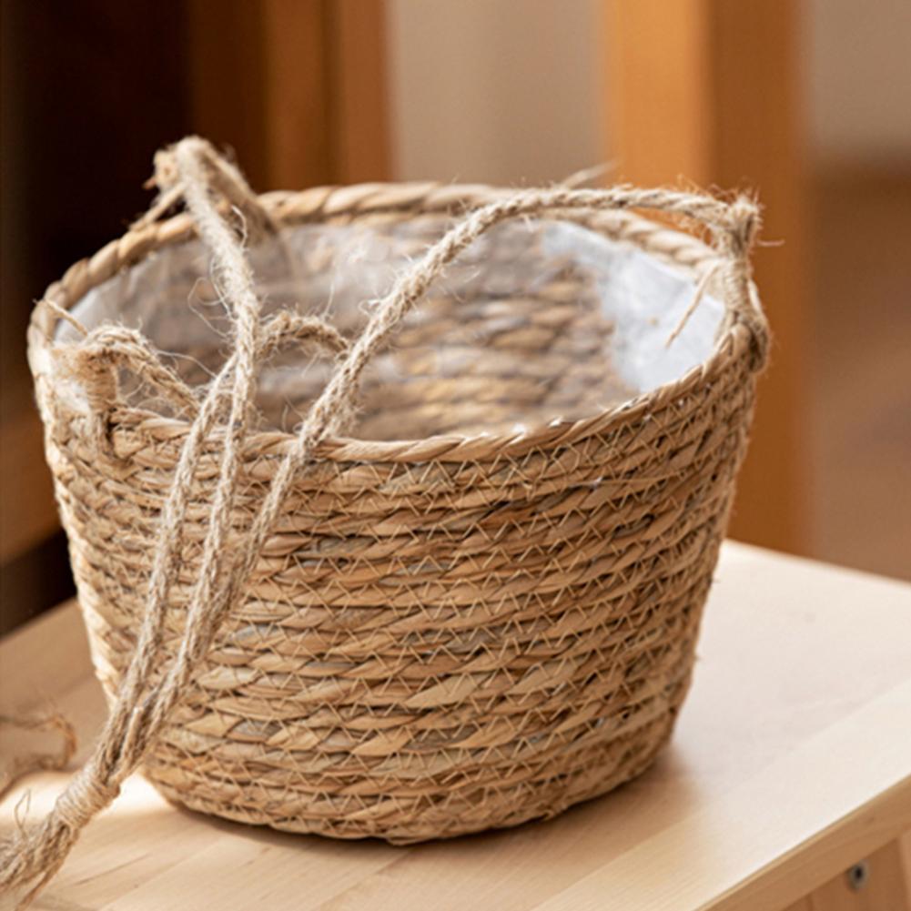 Woven hanging planters (set of 3)