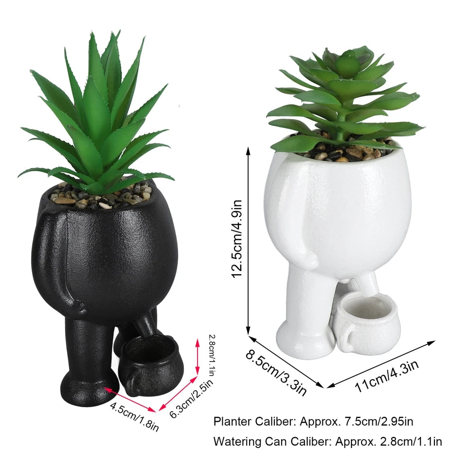 Peeing Boy Succulent Pot