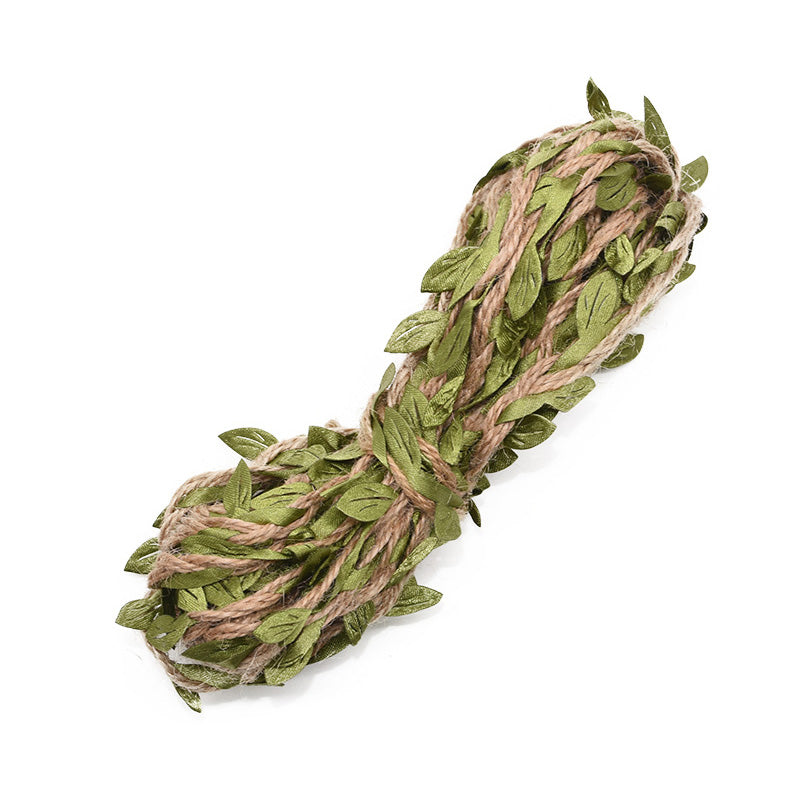 5 Meter Green Leaves Hemp Rope