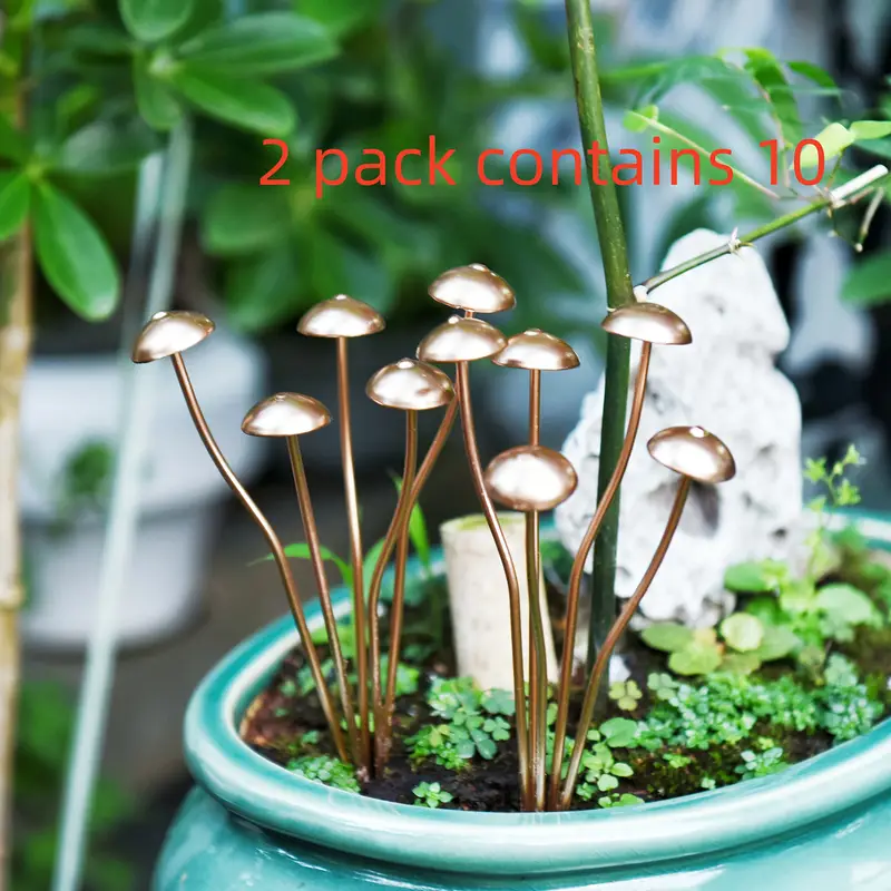 Decorative Mushroom Stakes (Set of 3)