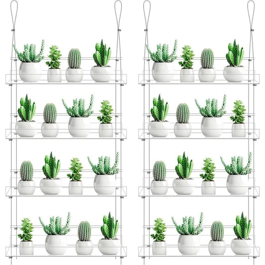 Clear Acrylic Window Plant Shelves (set of 2)