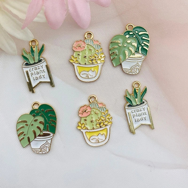 Plant lover pendants (10 pcs)