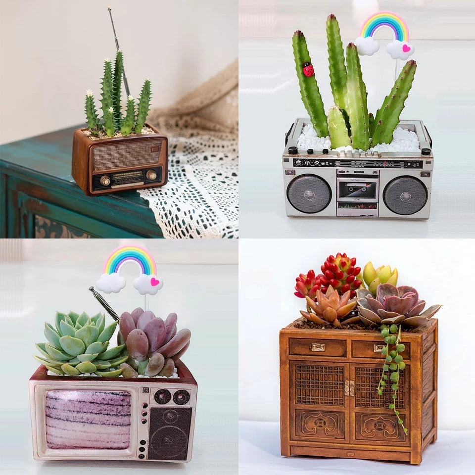 Retro Succulent Planter