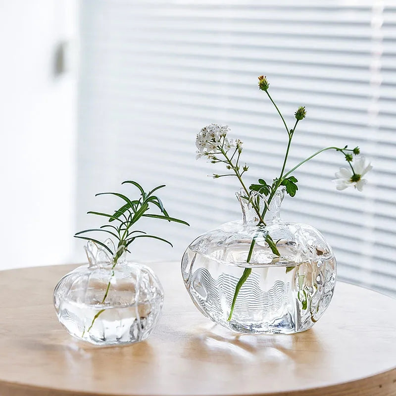 Pomegranate glass vase