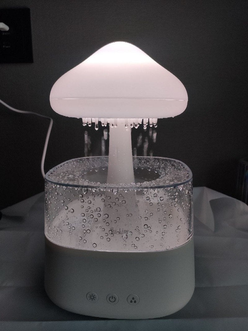 Mushroom Rain Cloud Aroma Diffuser Air Humidifier Night Light With RC