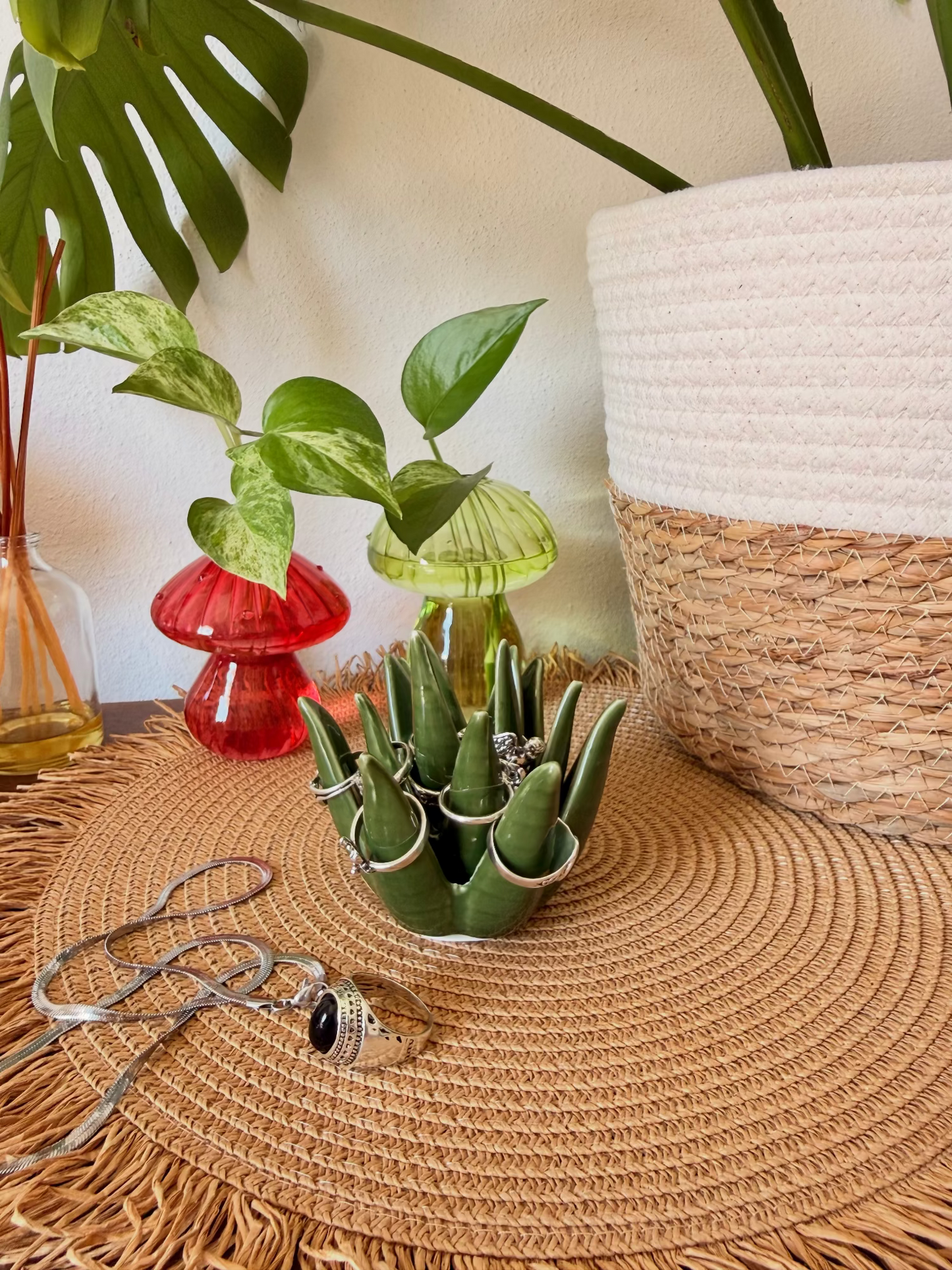 Ceramic Aloe Vera Ring Holder