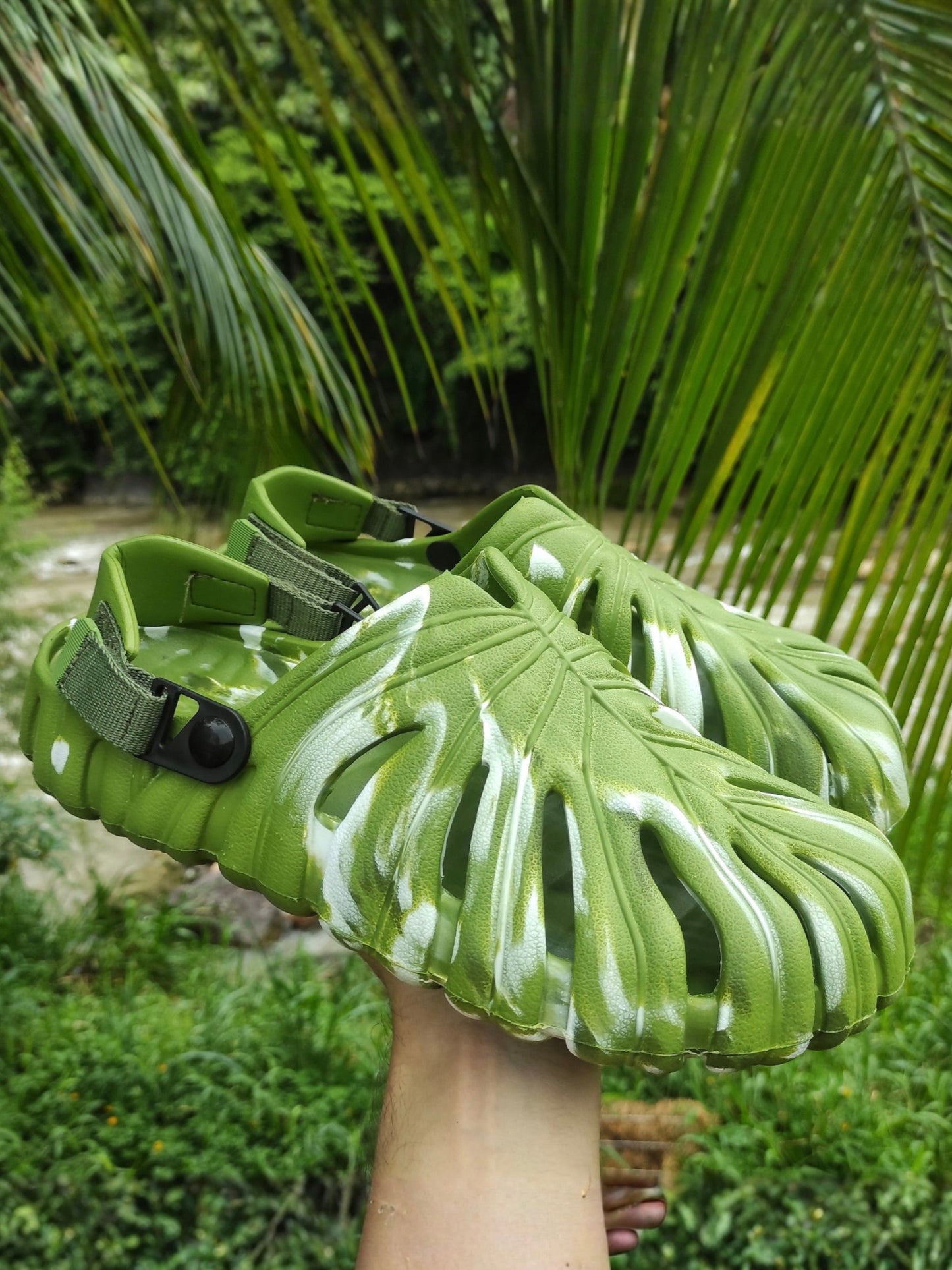 Variegated Monstera Shoes