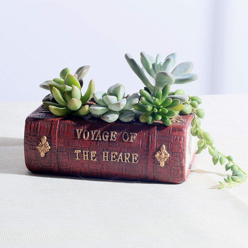 Vintage Book planter