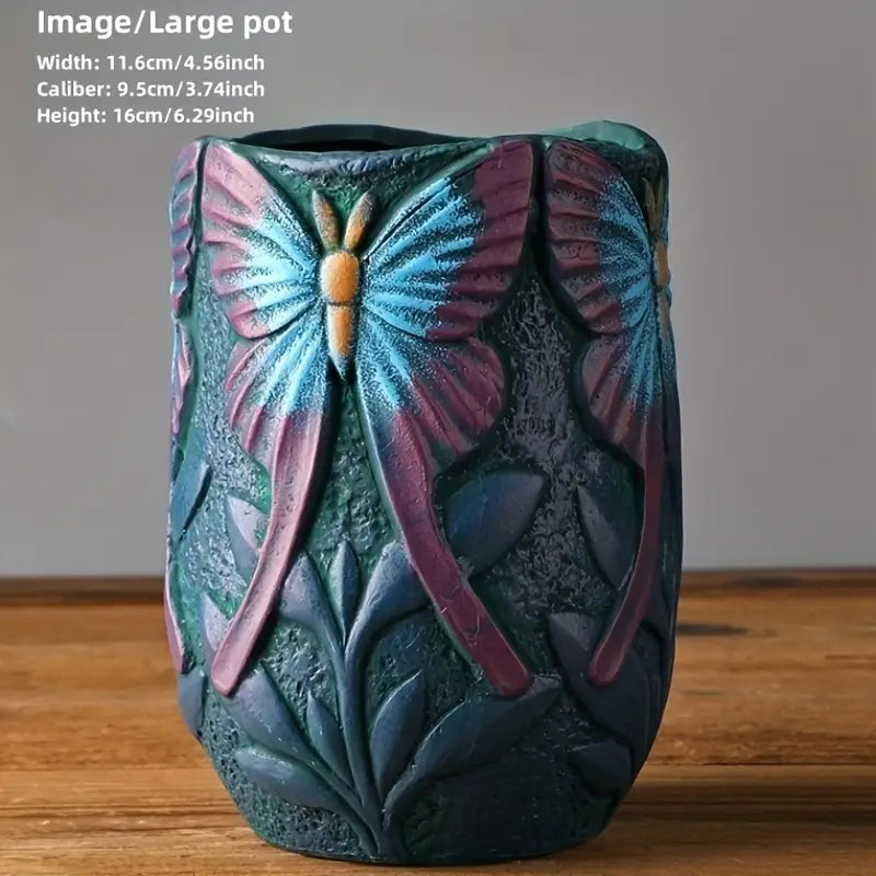 Bird / Butterfly Ceramic Pot