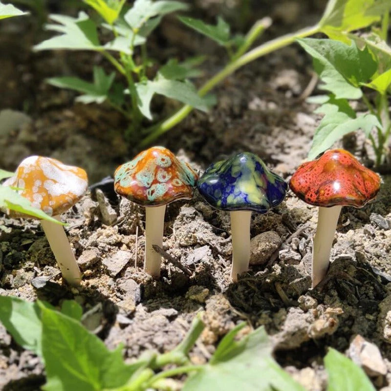 Decorative Ceramic Mushrooms