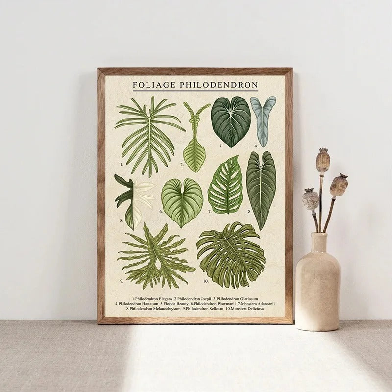 Vintage Plant Art Canvas (unframed)