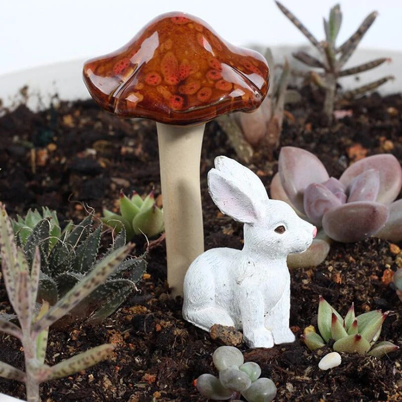 Decorative Ceramic Mushrooms