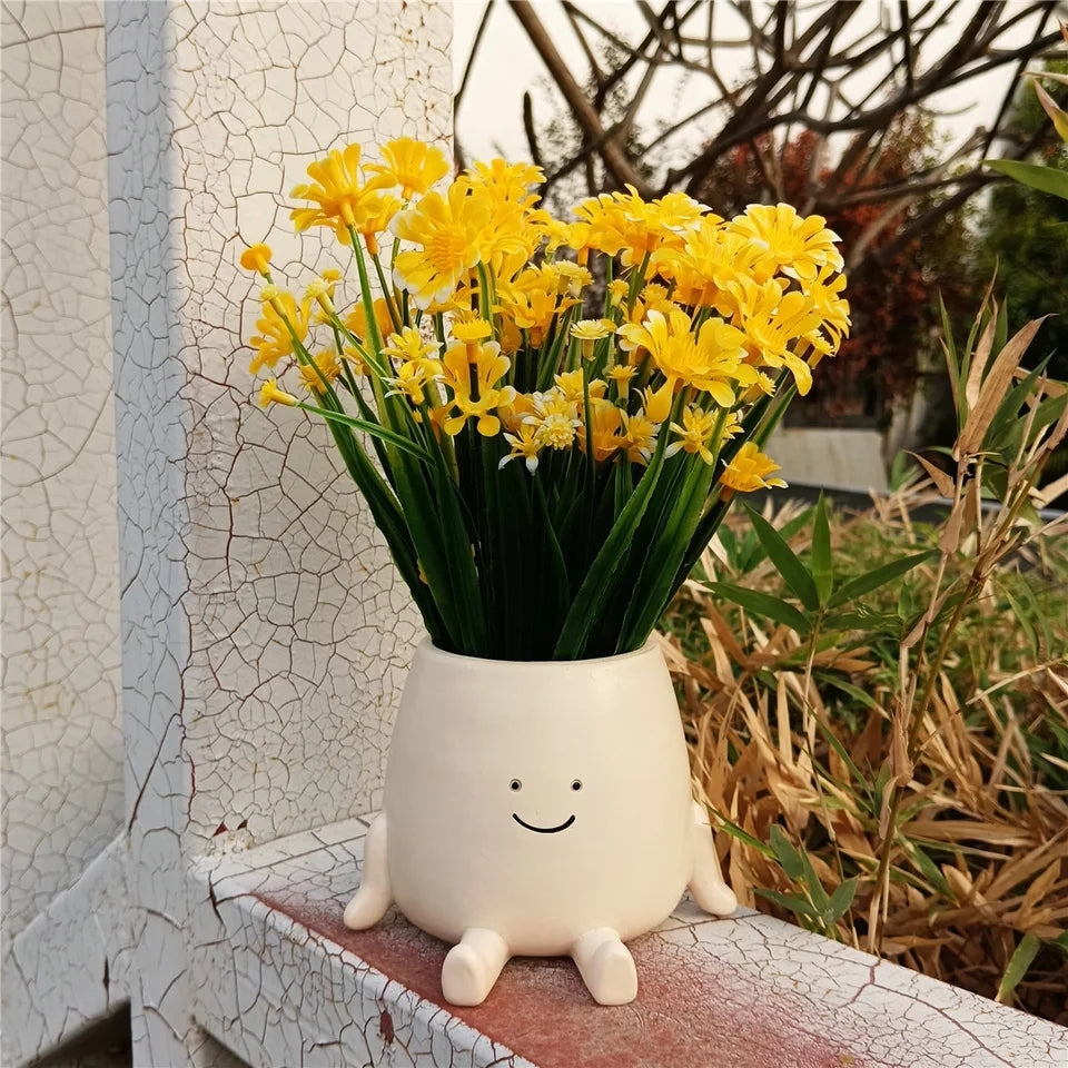 Sitting Smiling Face Planter