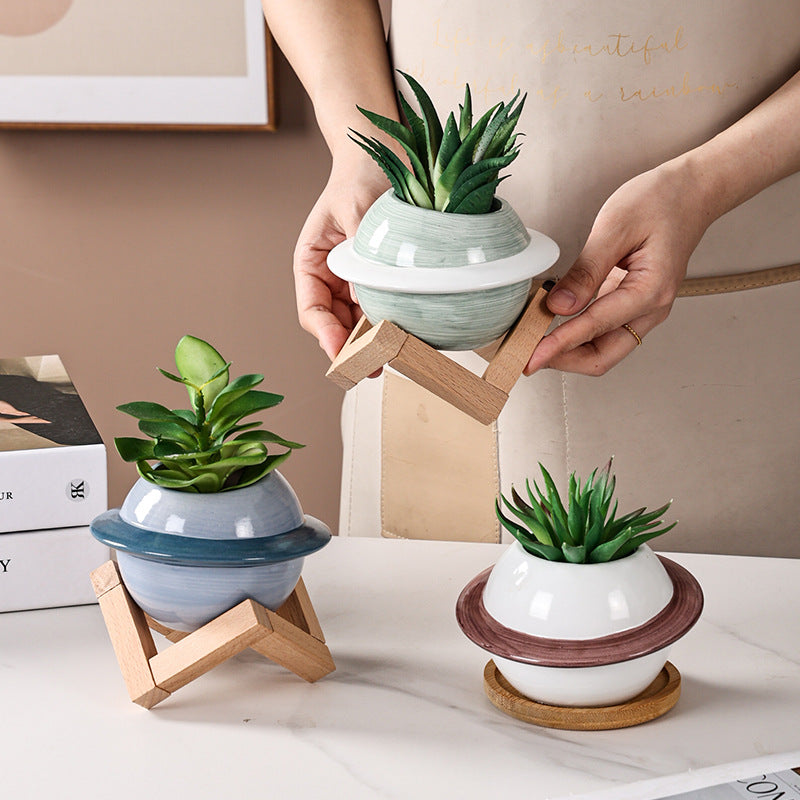 planet succulent Space Planet Succulent Planter